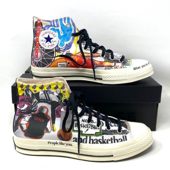 Converse Chuck 70 Shoes High Top Canvas Multicolor Women's Size Sneakers 170680C - Picture 4 of 11